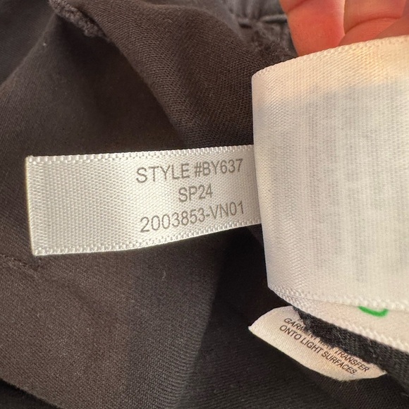 J Crew Black Wide Leg Patch Pocket Crop Pants Size 31 - Picture 9 of 9